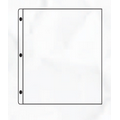 Chicago 3 Hole Page Protector w/ Top Opening (5 1/2"x11" Insert)